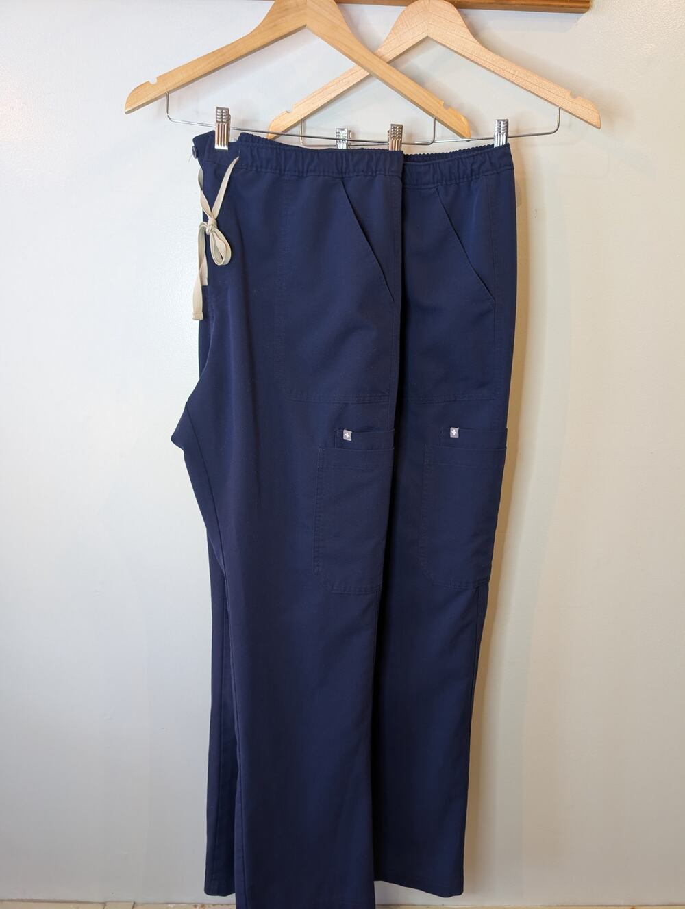 FIGS Technical Collection Scrub Pants Lot of 2 Navy Blue Drawstring XXL AS IS